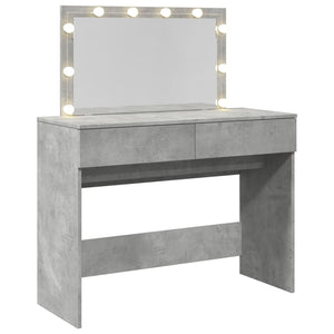 Toeletta con LED Grigio Cemento 100x40x120 cm