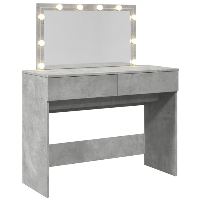 Toeletta con LED Grigio Cemento 100x40x120 cm