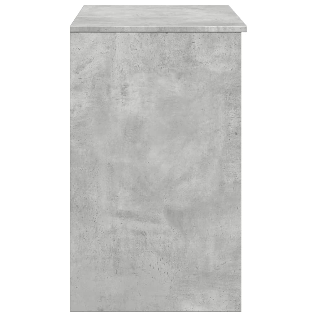 Toeletta con Specchio-Tavolo da Vanit¨¤ Grigio Cemento 73x46,5x120 cm