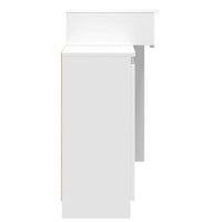 Toeletta con LED Bianca 115x37x110,5 cm 848227