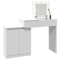 Toeletta con LED Bianca 115x37x110,5 cm 848227