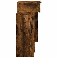 vidaXL Toeletta con LED Rovere Fumo 115x37x110,5 cm