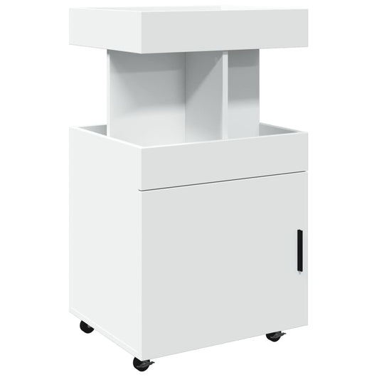 Carrello Bar Bianco 50x41x89 cm in Legno Multistrato 848262