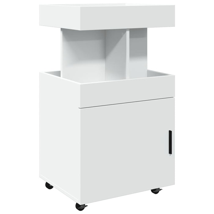 Carrello Bar Bianco 50x41x89 cm in Legno Multistrato 848262