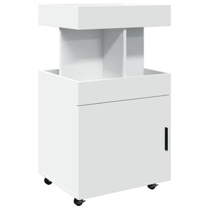 Carrello Bar Bianco 50x41x89 cm in Legno Multistrato 848262