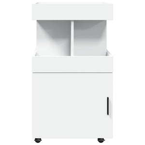 Carrello Bar Bianco 50x41x89 cm in Legno Multistrato 848262
