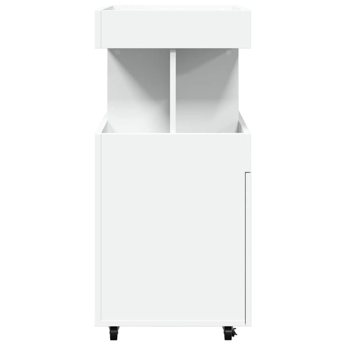 Carrello Bar Bianco 50x41x89 cm in Legno Multistrato 848262