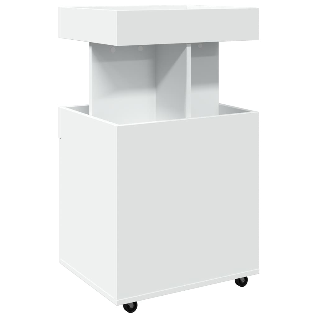 Carrello Bar Bianco 50x41x89 cm in Legno Multistrato 848262