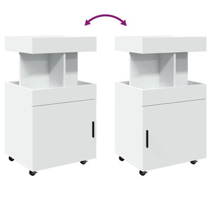 Carrello Bar Bianco 50x41x89 cm in Legno Multistrato 848262