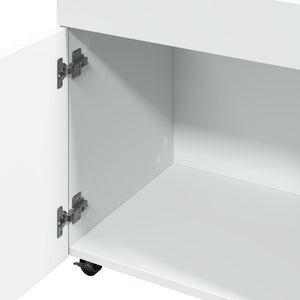Carrello Bar Bianco 50x41x89 cm in Legno Multistrato 848262