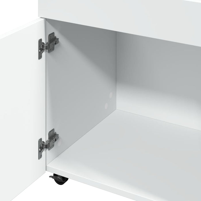 Carrello Bar Bianco 50x41x89 cm in Legno Multistrato 848262