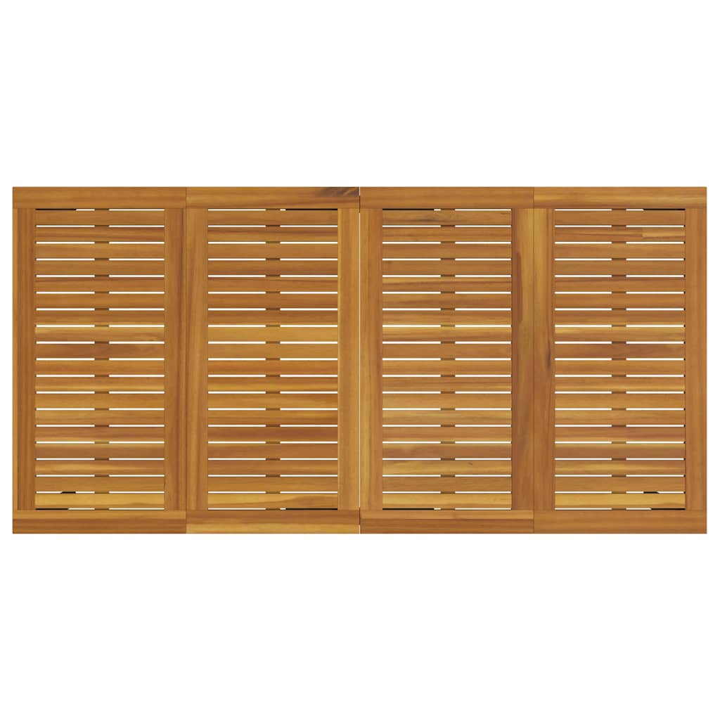 Set da Pranzo per Giardino 5 pcs Nero e marrone 3284417