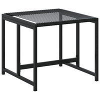 Set da Pranzo da Giardino 11 pz in Polyrattan Nero 3295044