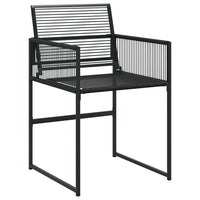 Set da Pranzo da Giardino 11 pz in Polyrattan Nero 3295044
