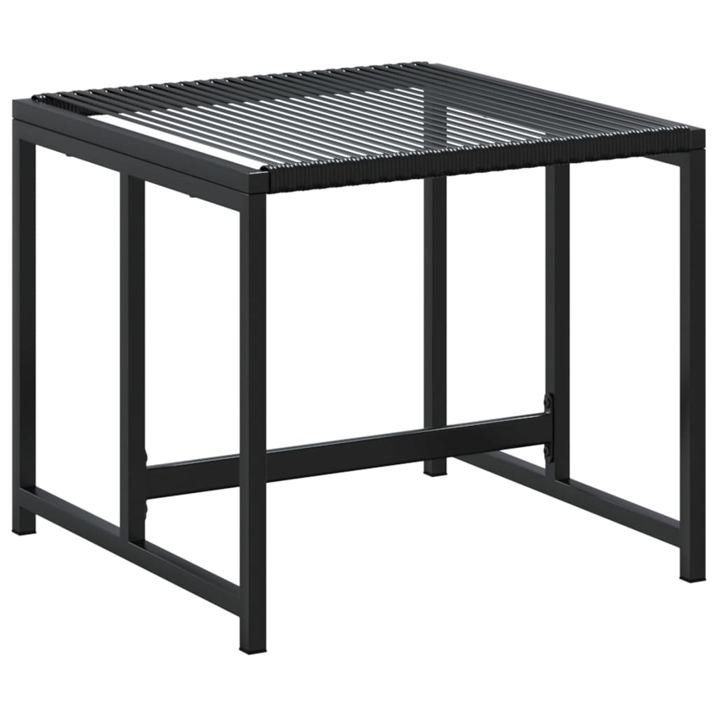 Set da Pranzo da Giardino 15 pz Nero in Polyrattan 3295046