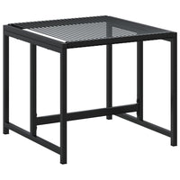 Set da Pranzo da Giardino 15 pz Nero in Polyrattan 3295046