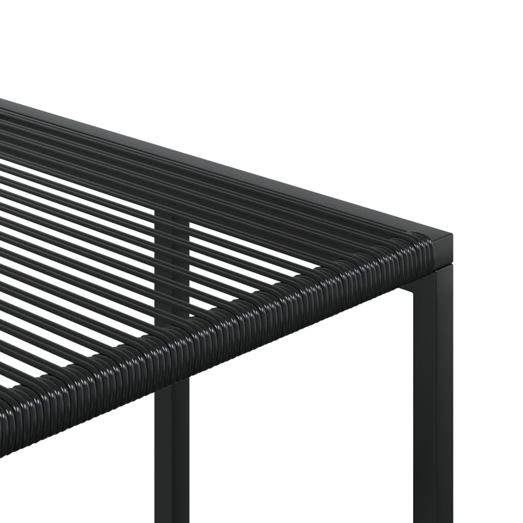 Set da Pranzo da Giardino 17 pz Nero in Polyrattan 3295047
