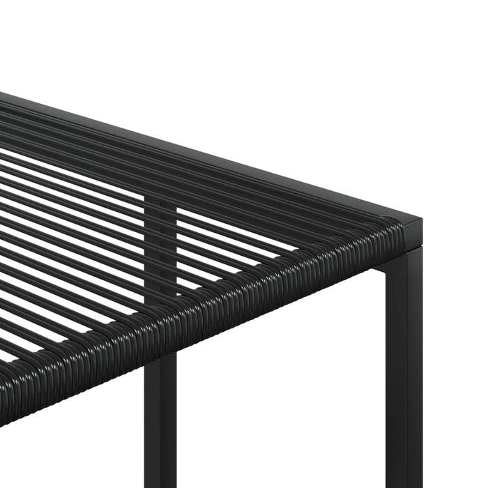 Set da Pranzo da Giardino 17 pz Nero in Polyrattan 3295057