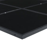 Set da Pranzo da Giardino 17 pz con Cuscini Nero in Textilene 3295082