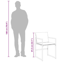 Set da Pranzo da Giardino 9 pz con Cuscini Bianco in Textilene 3295093