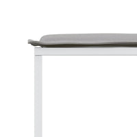 vidaXL Set da Pranzo da Giardino 9 pz con Cuscini Bianco in Textilene