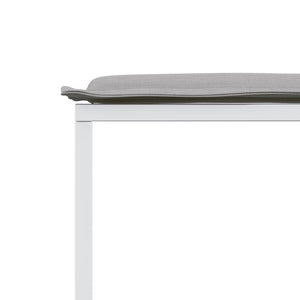 vidaXL Set da Pranzo da Giardino 11 pz con Cuscini Bianco in Textilene