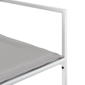 vidaXL Set da Pranzo da Giardino 13 pz con Cuscini Bianco in Textilene