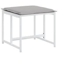 vidaXL Set da Pranzo da Giardino 15 pz con Cuscini Bianco in Textilene