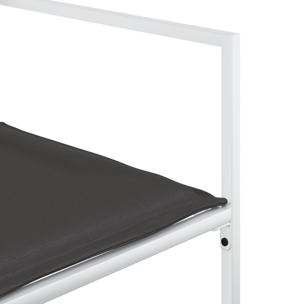 Set da Pranzo da Giardino 13 pz con Cuscini Bianco in Textilene 3295110