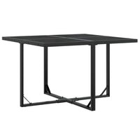 Set da Pranzo da Giardino 5 pz Nero in Textilene 3295118