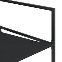 Set da Pranzo da Giardino 5 pz Nero in Textilene 3295118