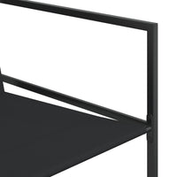 Set da Pranzo da Giardino 11 pz Nero in Textilene 3295121