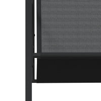 Set da Pranzo da Giardino 11 pz Nero in Textilene 3295121