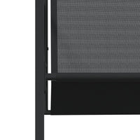 Set da Pranzo da Giardino 9 pz Nero in Textilene 3295123