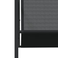 Set da Pranzo da Giardino 11 pz Nero in Textilene 3295129