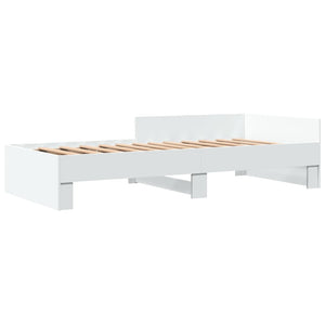 vidaXL Giroletto Bianco 90x190 cm in Legno Multistrato