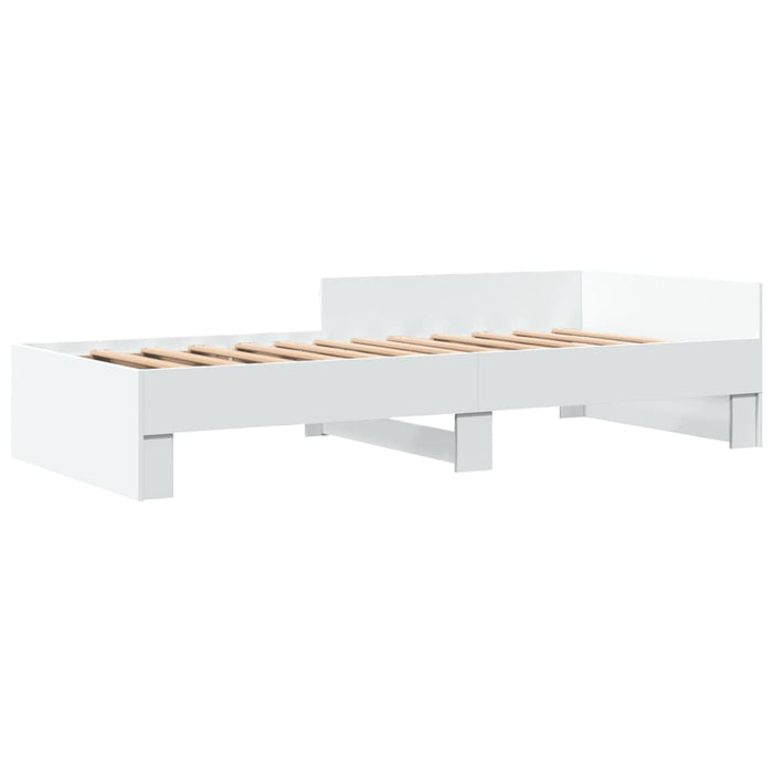 vidaXL Giroletto Bianco 90x190 cm in Legno Multistrato