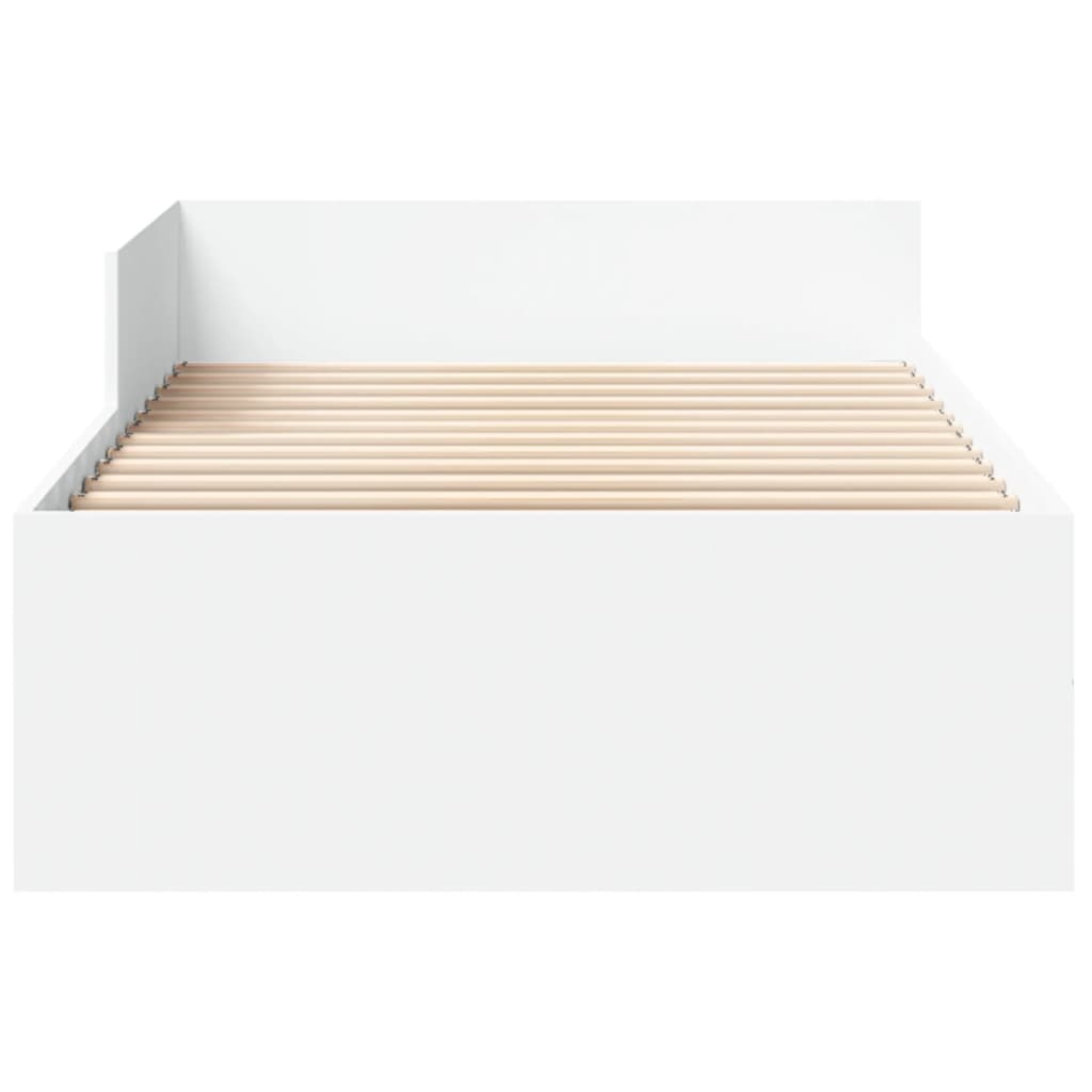 vidaXL Giroletto Bianco 90x190 cm in Legno Multistrato