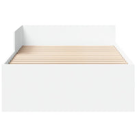 vidaXL Giroletto Bianco 90x190 cm in Legno Multistrato