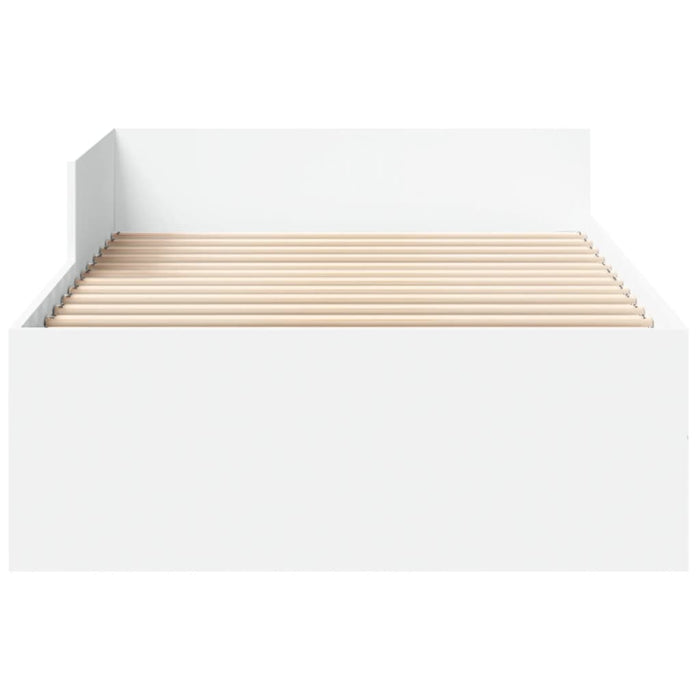 vidaXL Giroletto Bianco 90x190 cm in Legno Multistrato
