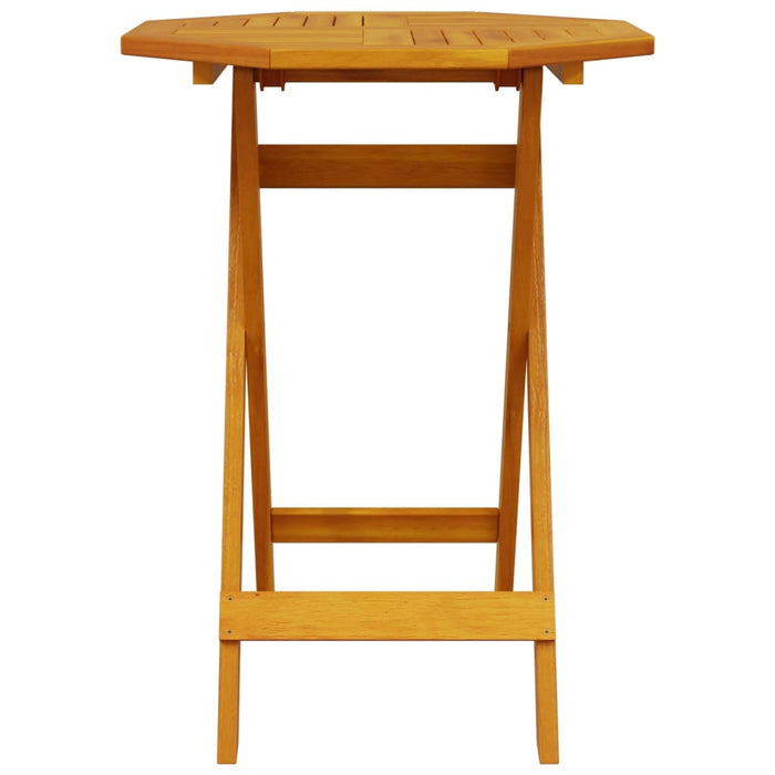 Set Bistrò Pieghevole 3pz in Legno Massello di Acacia 3295251