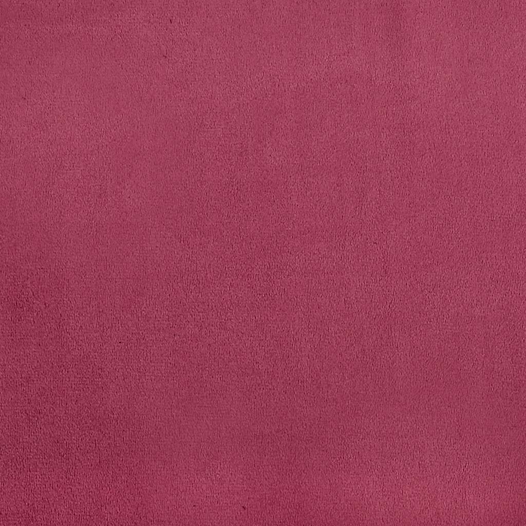 vidaXL Sdraio con Bracciolo Destro in Velluto Rosso Vino