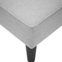 vidaXL Sdraio con Bracciolo Destro in Tessuto Grigio Nuvola