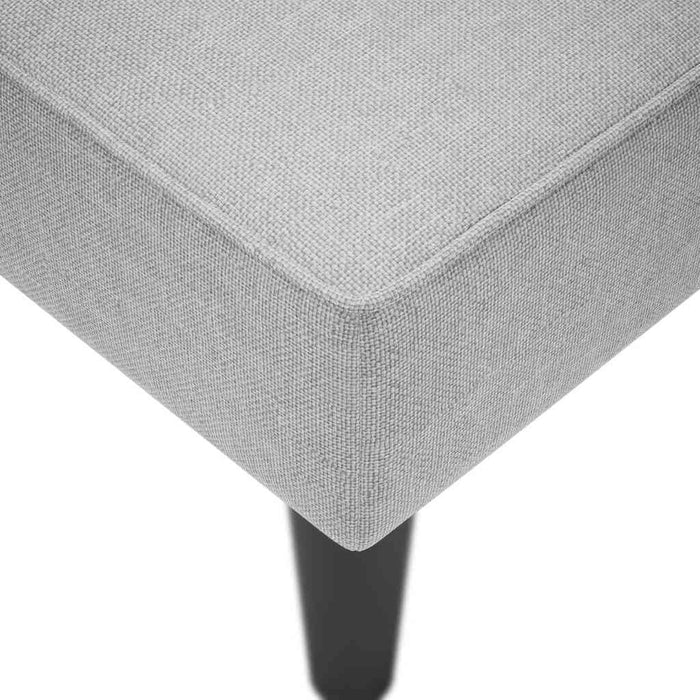 vidaXL Sdraio con Bracciolo Destro in Tessuto Grigio Nuvola