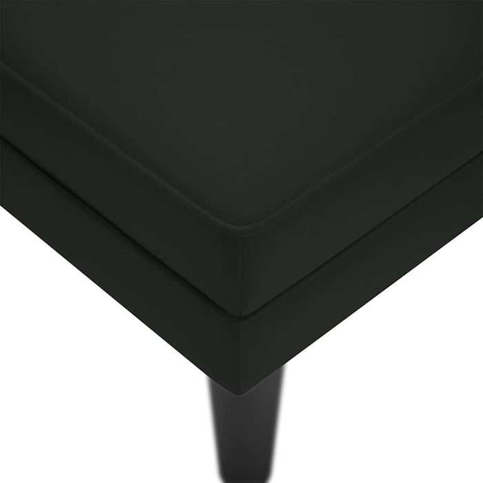 Sdraio con Cuscino e Bracciolo Destro in Velluto Nero 4009812