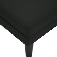 vidaXL Sdraio con Cuscino e Bracciolo Destro in Velluto Nero