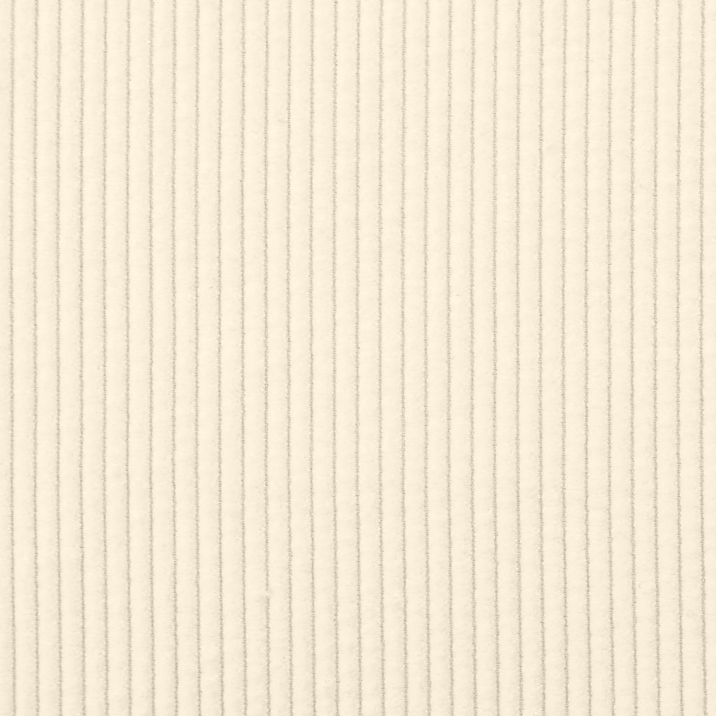 Sdraio con Cuscino Destro in Velluto a Coste Crema