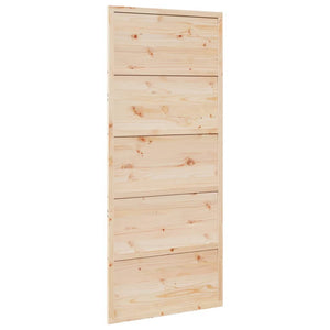 Porta per Granaio 90x208 cm in Legno Massello di Pino 850632