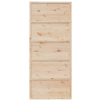 Porta per Granaio 90x208 cm in Legno Massello di Pino 850632