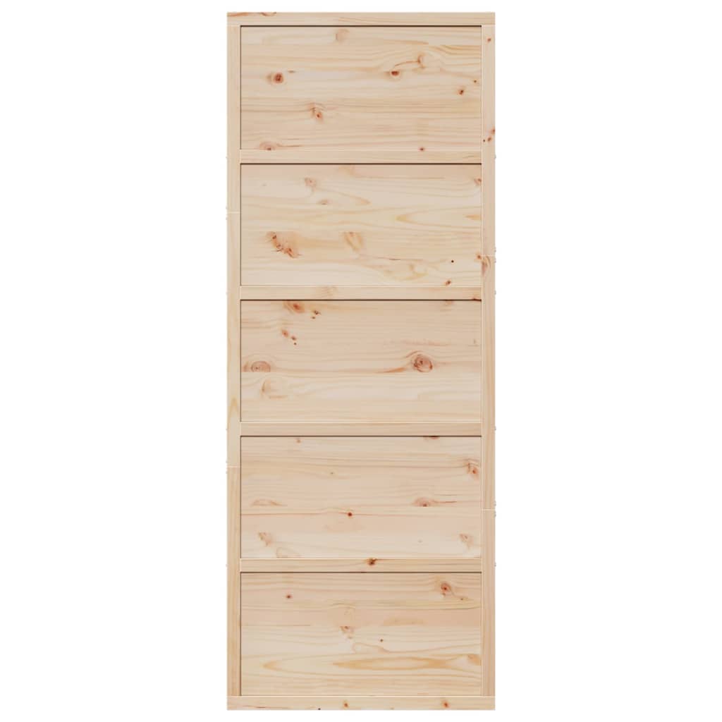 Porta per Granaio 80x208 cm in Legno Massello di Pino 850635